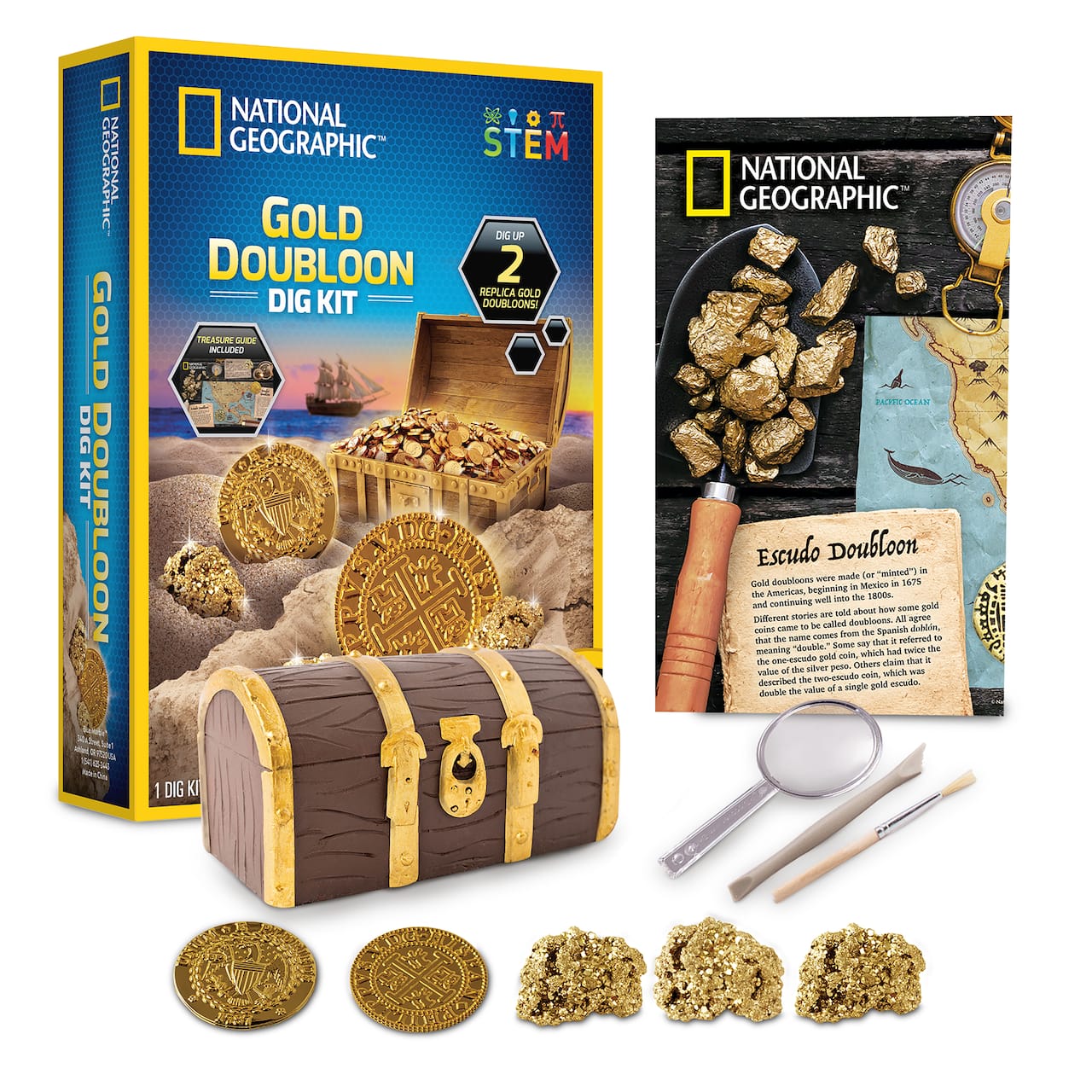 National Geographic ™ S.T.E.M. Gold Doubloon Dig Kit